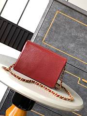 Chanel Mini 24K Flap Bag Red Gold 17.5x13x6cm - 4