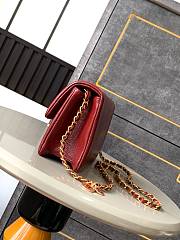 Chanel Mini 24K Flap Bag Red Gold 17.5x13x6cm - 3
