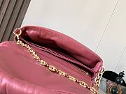 Loewe Puffer Goya Bag Shiny Nappa Lambskin Pink 23x17x9cm - 5