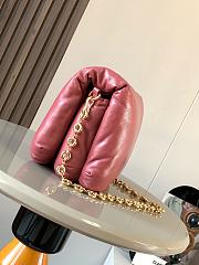 Loewe Puffer Goya Bag Shiny Nappa Lambskin Pink 23x17x9cm - 2