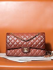 Chanel Classic 11.12 Flap Bag Lambskin Gold Brown 25cm - 1