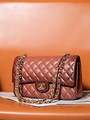 Chanel Classic 11.12 Flap Bag Lambskin Gold Brown 25cm - 2