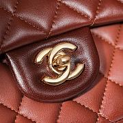 Chanel Classic 11.12 Flap Bag Lambskin Gold Brown 25cm - 4