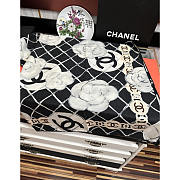 Chanel White Scarf and Shawl 110x110cm - 5