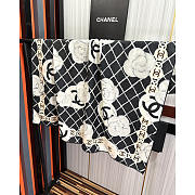 Chanel White Scarf and Shawl 110x110cm - 2