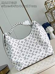 Louis Vuitton LV Carmel Mahina White Blue 40x35x17cm - 5