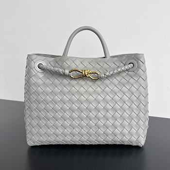 Bottega Veneta Medium Andiamo Grey Bag 32.5x24x12cm