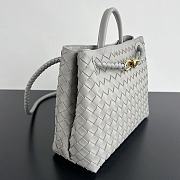 Bottega Veneta Medium Andiamo Grey Bag 32.5x24x12cm - 5