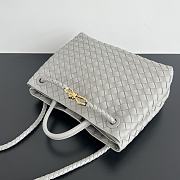 Bottega Veneta Medium Andiamo Grey Bag 32.5x24x12cm - 4