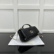 Gucci Milano Mini Top Handle Bag Black 21x12.5x4.5cm - 5