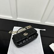 Gucci Milano Mini Top Handle Bag Black 21x12.5x4.5cm - 4