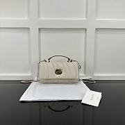 Gucci Milano Mini Top Handle Bag White 21x12.5x4.5cm - 1