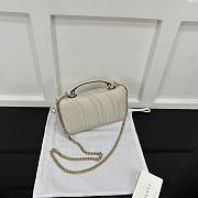 Gucci Milano Mini Top Handle Bag White 21x12.5x4.5cm - 4