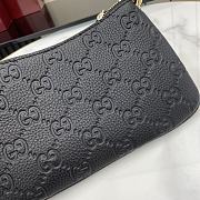 Gucci GG Emblem Super Mini Bag Black 23x12x2cm - 2