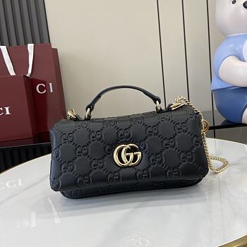 Gucci GG Milano Mini Top Handle Bag Black 21x12.5x4.5cm