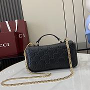 Gucci GG Milano Mini Top Handle Bag Black 21x12.5x4.5cm - 3