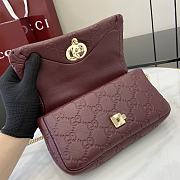 Gucci GG Milano Mini Top Handle Bag Red 21x12.5x4.5cm - 3