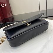 Gucci GG Milano Mini Top Handle Bag Black Leather 21x12.5x4.5cm - 4