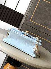 Chanel Mini 24K Flap Bag Blue Gold 17.5x13x6cm - 4