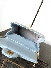 Chanel Mini 24K Flap Bag Blue Gold 17.5x13x6cm - 2