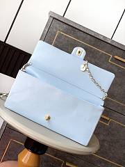 Chanel 24K Flap Bag Blue Gold 33x16x5cm - 3