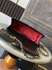 Chanel 24K Flap Bag Black Gold 22x13x7cm - 5