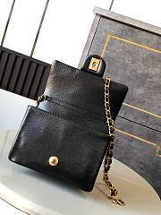 Chanel Mini 24K Flap Bag Black Gold 17.5x13x6cm - 6