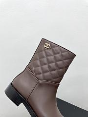 Chanel Brown Black Boot - 4