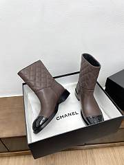 Chanel Brown Black Boot - 2