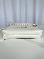 Chanel 22 Handbag White Caviar Gold 37x35x7cm - 4