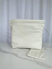 Chanel 22 Handbag White Caviar Gold 37x35x7cm - 2