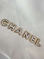 Chanel Mini 22 Handbag White Caviar Gold 20x19x6cm - 3