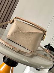 Loewe Puzzle Mini Shoulder Beige Bag 18x12x8cm - 3