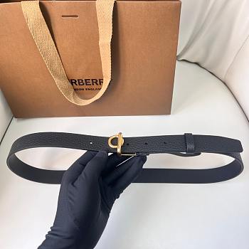 Burberry Black Belt Gold 2.5cm