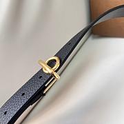 Burberry Black Belt Gold 2.5cm - 5