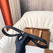 Burberry Black Belt Silver 2.5cm - 5