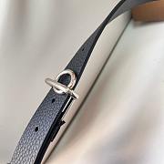 Burberry Black Belt Silver 2.5cm - 4