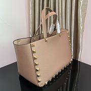 Valentino Garavani Roman Stub Pink Tote Bag 39.5x27x18cm - 4