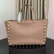 Valentino Garavani Roman Stub Pink Tote Bag 39.5x27x18cm - 3