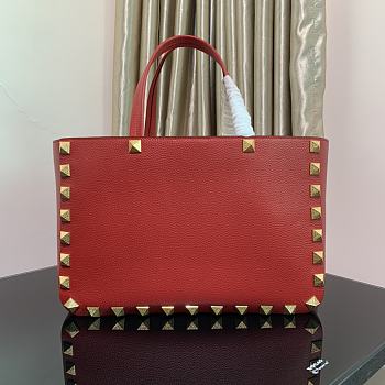 Valentino Garavani Roman Stub Red Tote Bag 39.5x27x18cm