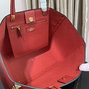 Valentino Garavani Roman Stub Red Tote Bag 39.5x27x18cm - 4