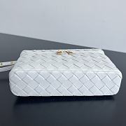 Bottega Veneta Vanity Case Crossbody Bag White 22x12.5x5cm - 6