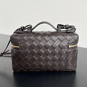 Bottega Veneta Vanity Case Crossbody Bag Brown 22x12.5x5cm - 5