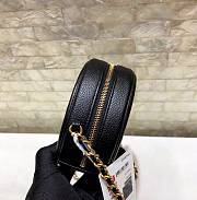 Chanel Round Black Caviar Bag 12cm - 4