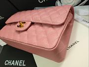 Chanel Flap Bag Iridescent Pink Gold 25cm - 6