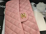 Chanel Flap Bag Iridescent Pink Gold 25cm - 3