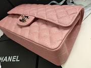 Chanel Flap Bag Iridescent Pink Silver 25cm - 2