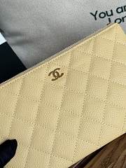 Chanel Wallet Beige Caviar Gold 20x12.2x1cm - 3