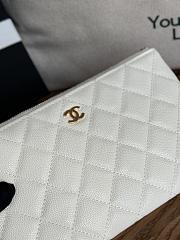 Chanel Wallet White Caviar Gold 20x12.2x1cm - 4