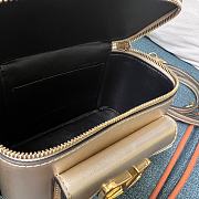 Valentino Garavani Leather Locò Gold Vanity Case 16.5x10x7.5cm - 5